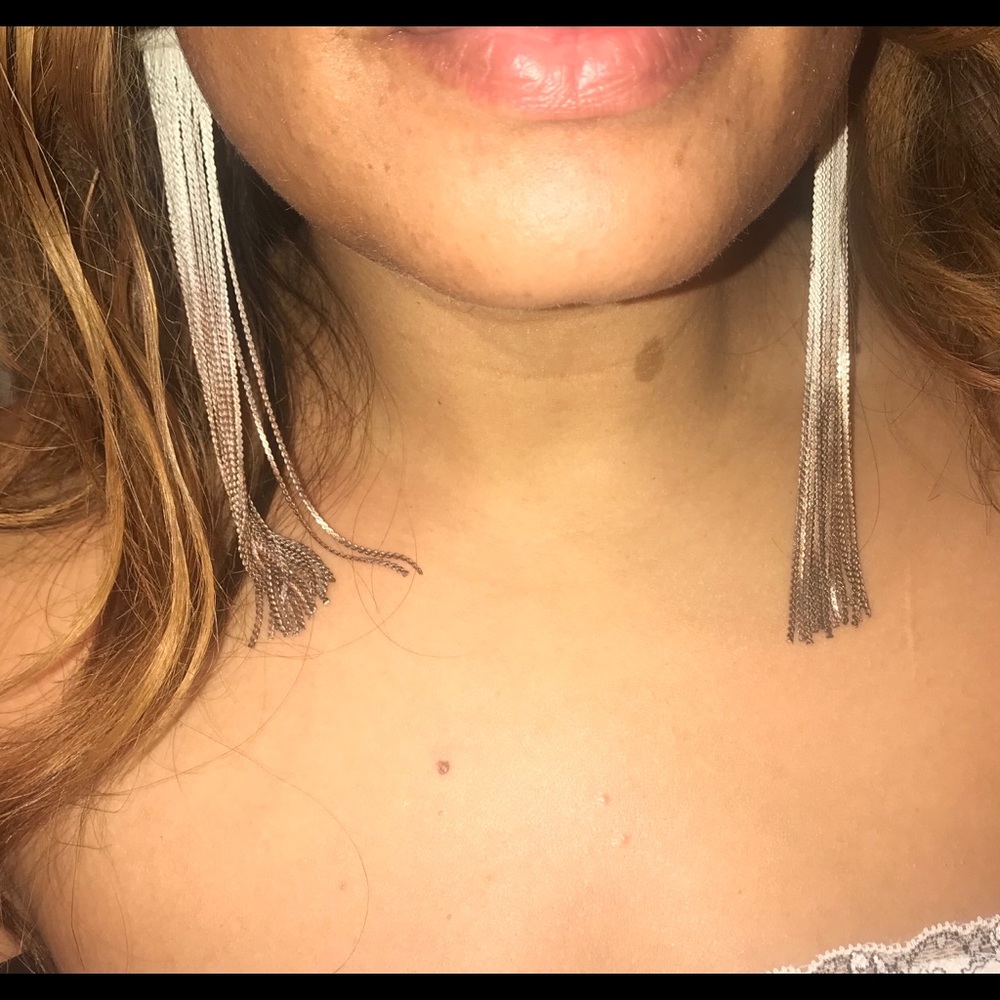 Beautiful dangles long classy elegant earrings!